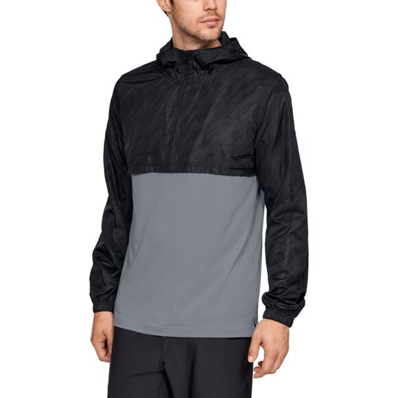 Under Armour Men’s Sportstyle Wind Anorak Jacket Hoodie Zip Front Lightweight XL - Picture 1 of 13